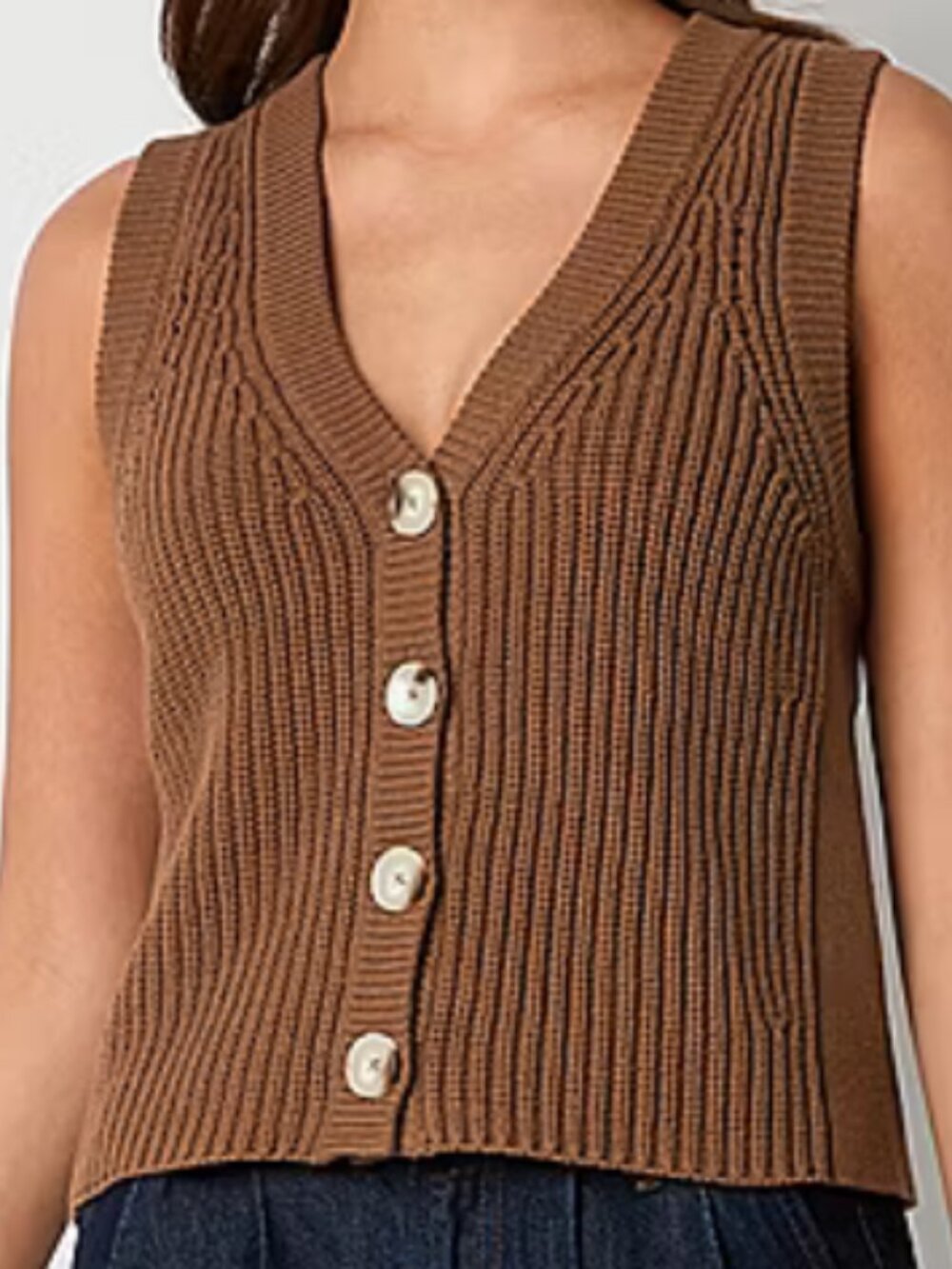 a.n.a. Women's V-Neck Sweater Vest - Size L - New With Tags